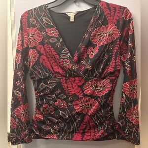 ❤️ 7 for $25! Susan Lawrence Floral Blouse